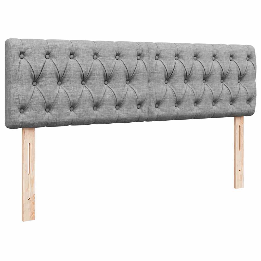 Ottoman bed met matras 140x200cm stof lichtgrijs is nu te koop bij PeponiXL, paradijselijk wonen!
