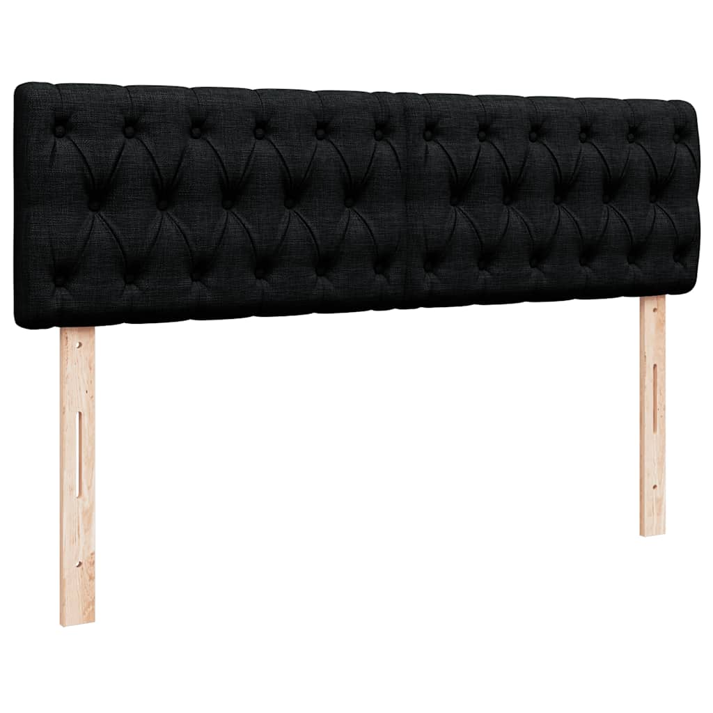 Bed met matras 140x200 cm stof zwart is nu te koop bij PeponiXL, paradijselijk wonen!
