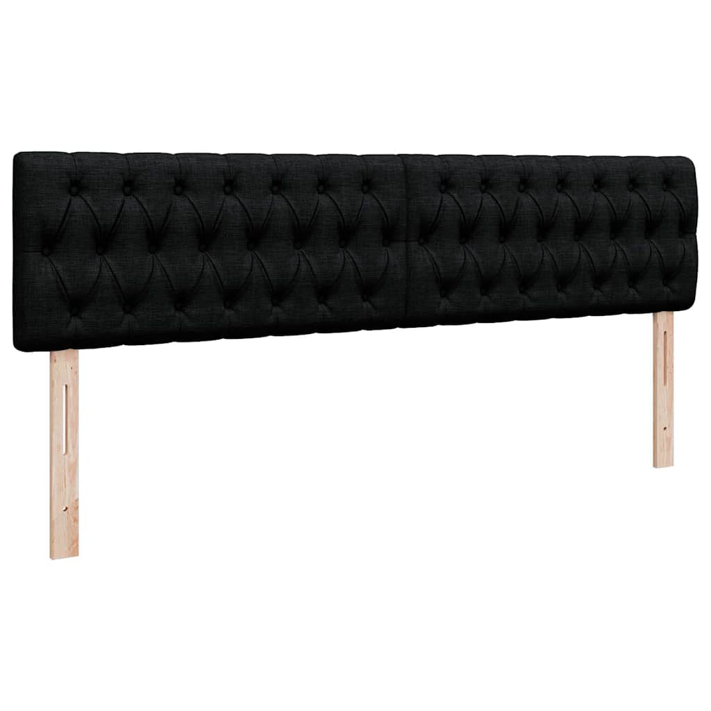 Ottoman bed met matras 160x200cm stof zwart is nu te koop bij PeponiXL, paradijselijk wonen!