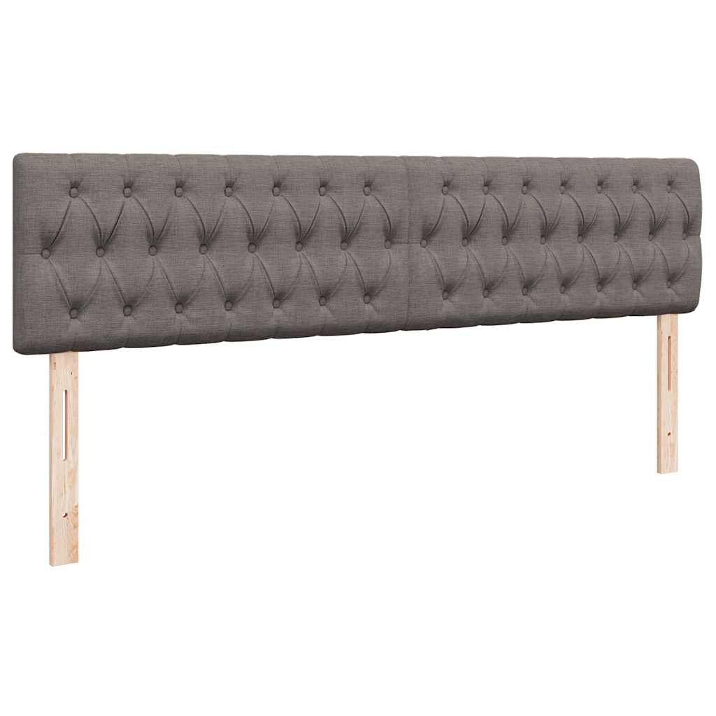 Ottoman bed met matras 200x200 cm stof taupe is nu te koop bij PeponiXL, paradijselijk wonen!