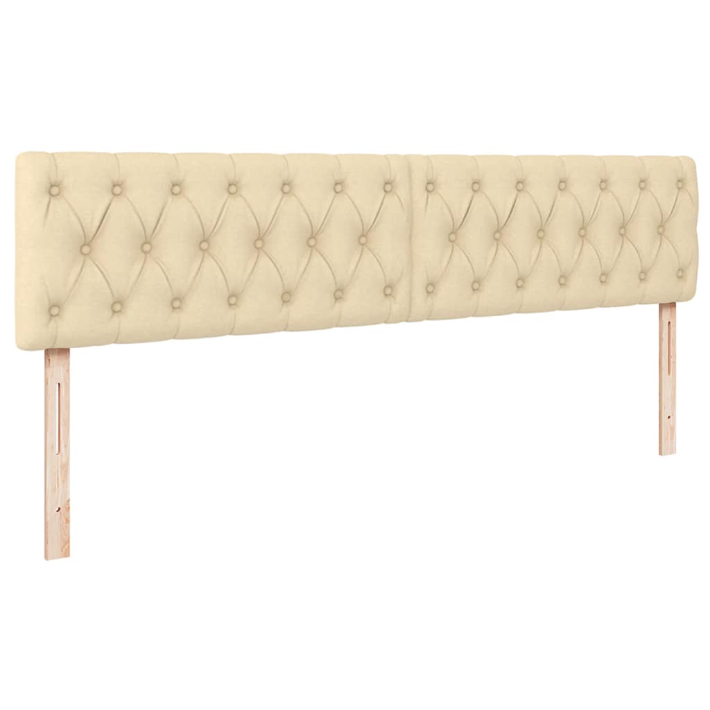 Ottoman bed met matras 200x200 cm stof crèmekleurig is nu te koop bij PeponiXL, paradijselijk wonen!