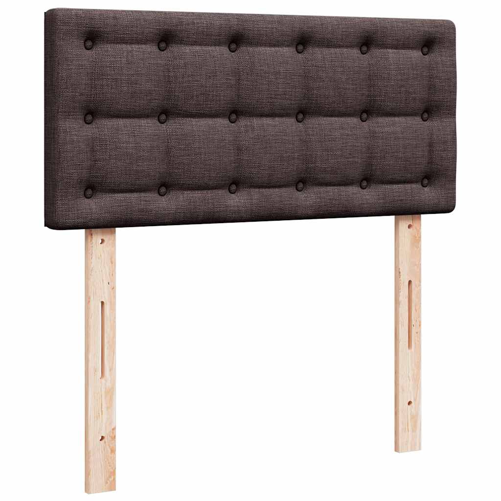 Ottoman bed met matras 80x200cm stof donkerbruin is nu te koop bij PeponiXL, paradijselijk wonen!