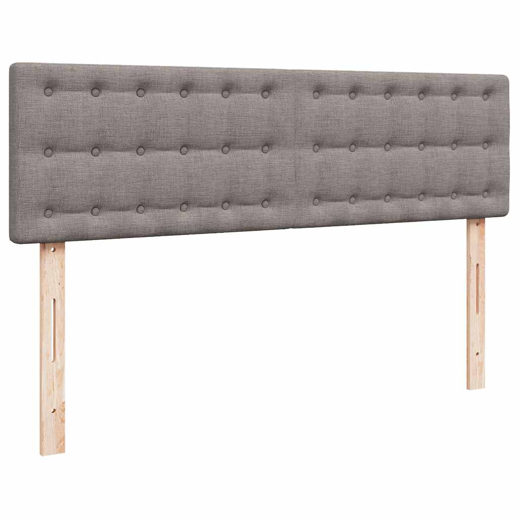 Bed met matras 140x190 cm stof taupe is nu te koop bij PeponiXL, paradijselijk wonen!