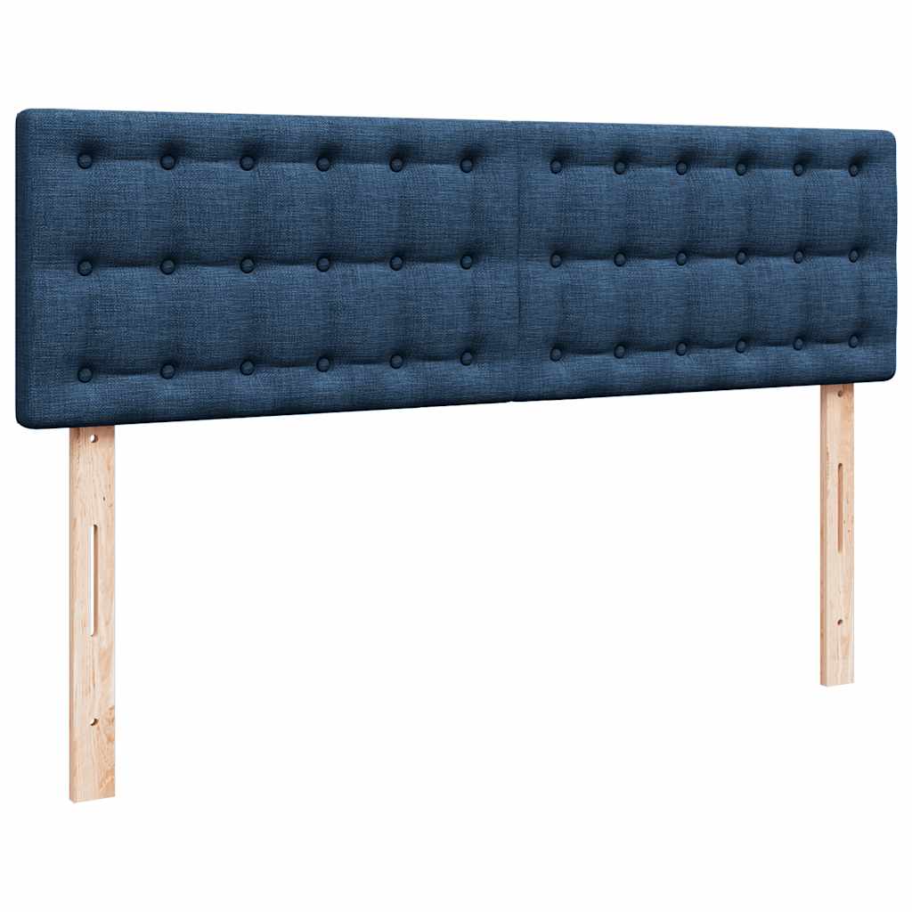 Ottoman bed met matras 140x200cm stof blauw is nu te koop bij PeponiXL, paradijselijk wonen!