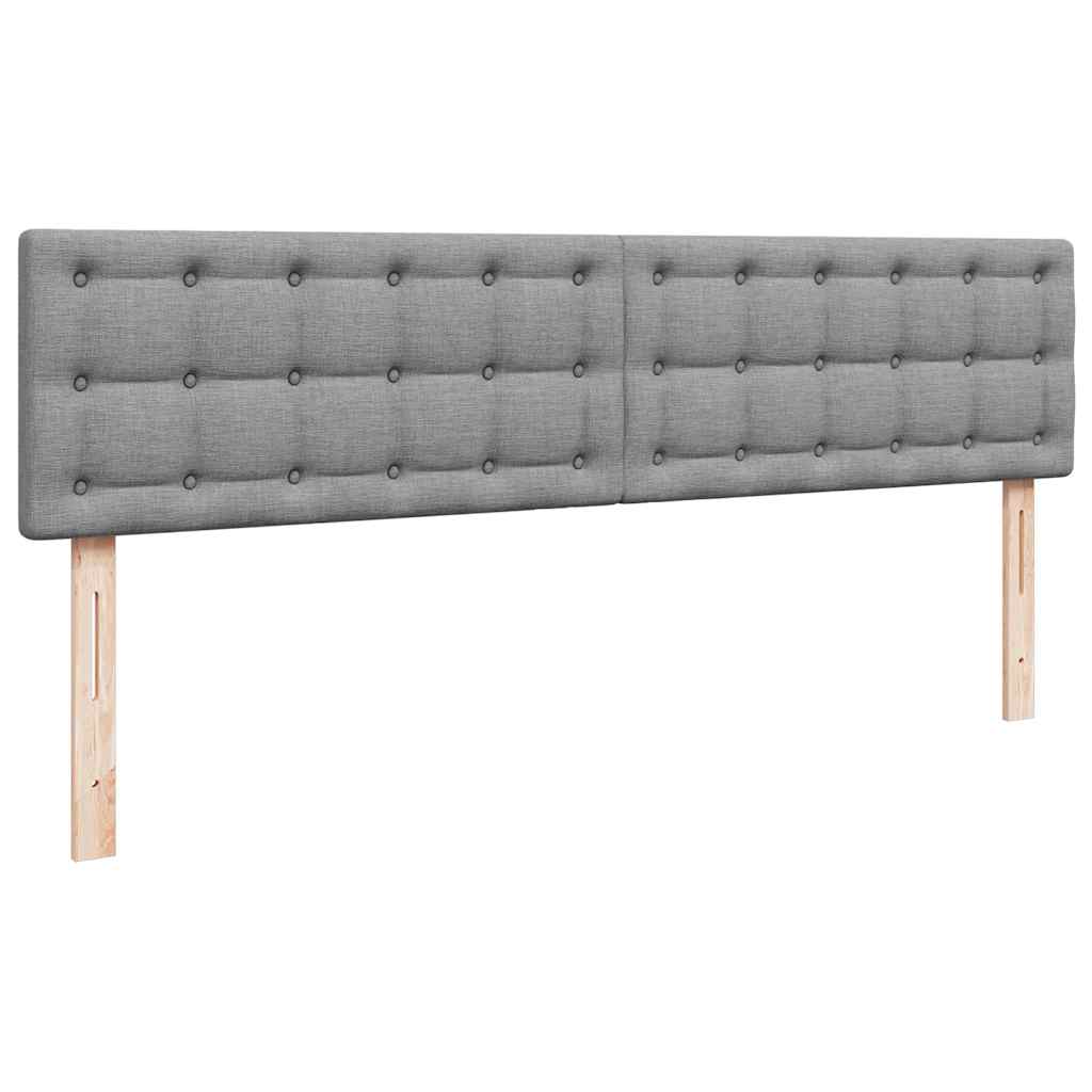 Ottoman bed met matras 180x200cm stof lichtgrijs is nu te koop bij PeponiXL, paradijselijk wonen!