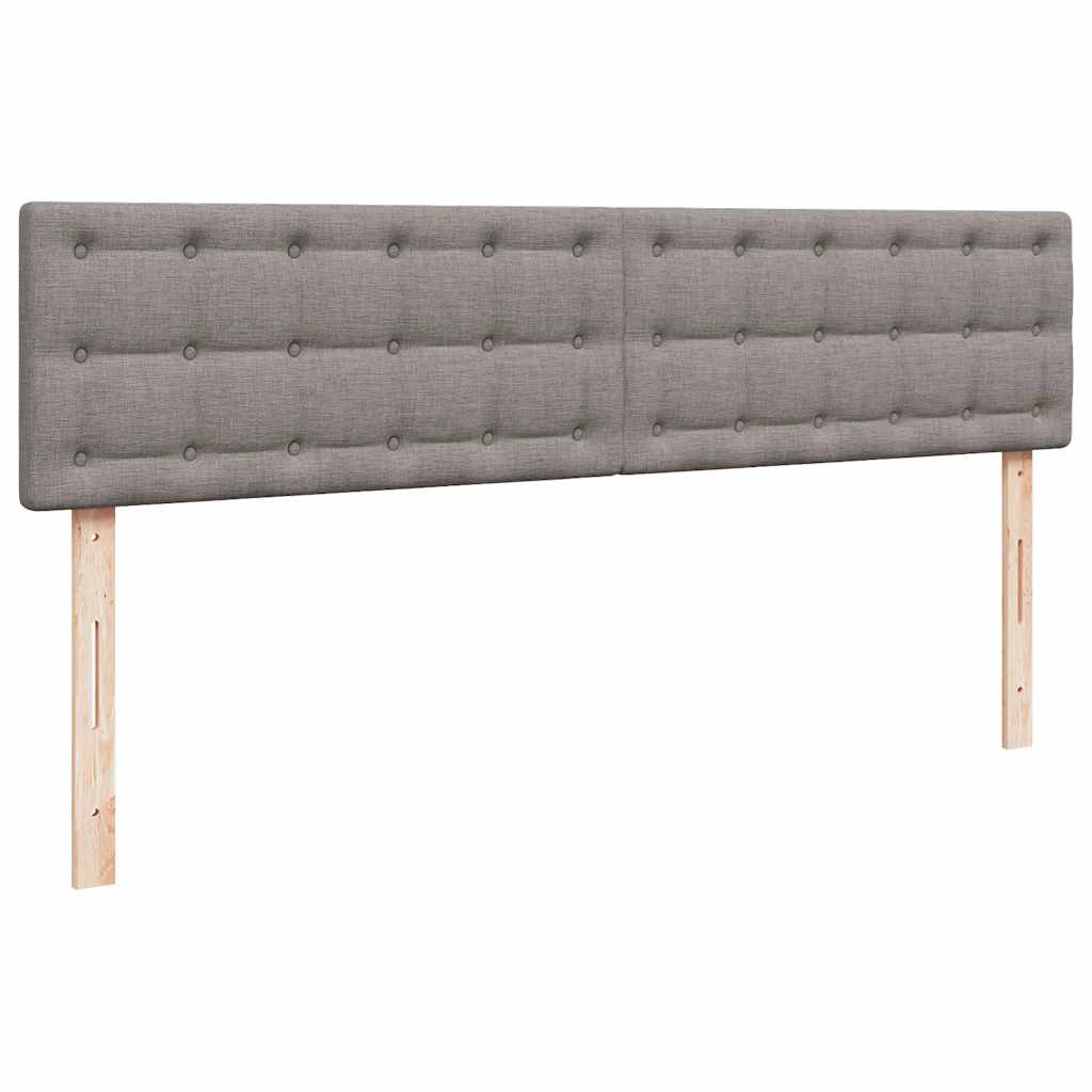 Ottoman bed met matras 200x200 cm stof taupe is nu te koop bij PeponiXL, paradijselijk wonen!