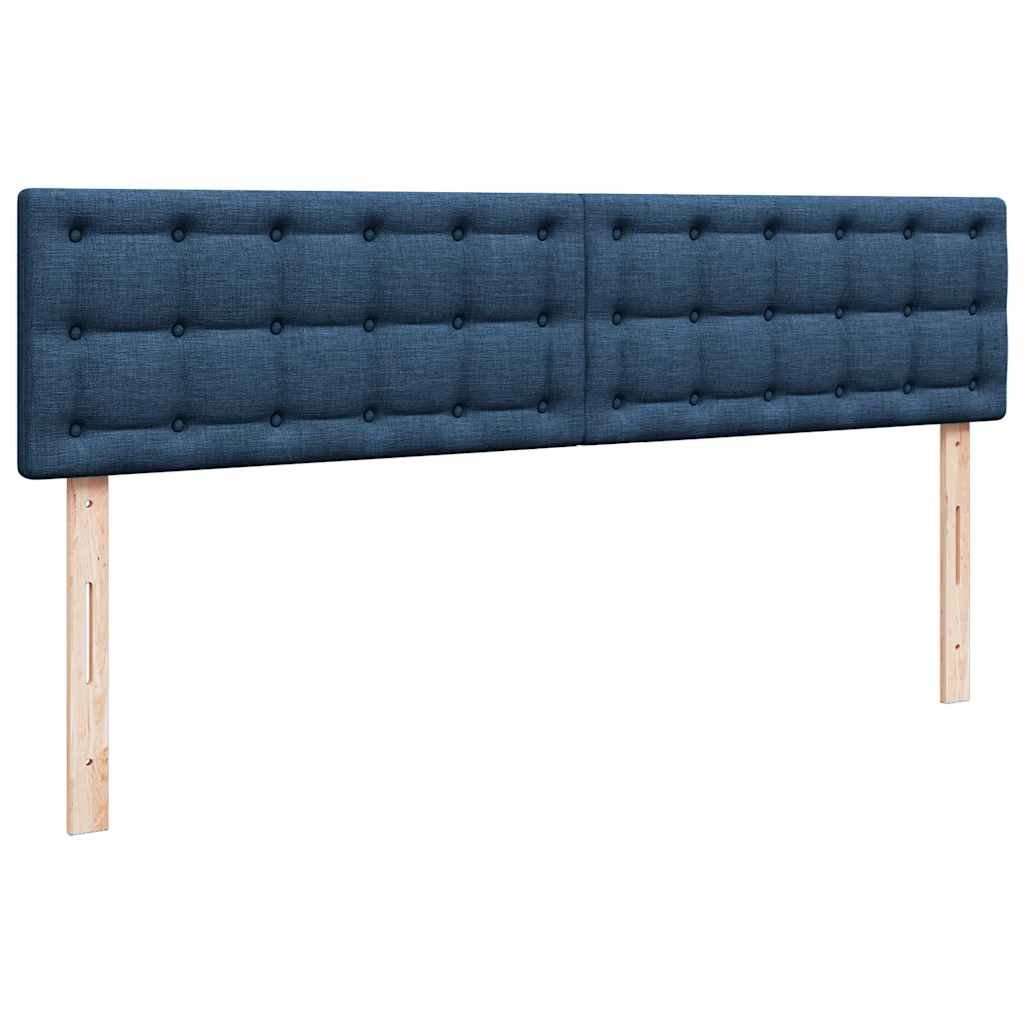 Ottoman bed met matras 200x200 cm stof blauw is nu te koop bij PeponiXL, paradijselijk wonen!