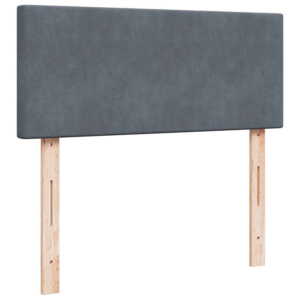 Bed poef met matras 120x190 cm fluweel donkergrijs is nu te koop bij PeponiXL, paradijselijk wonen!