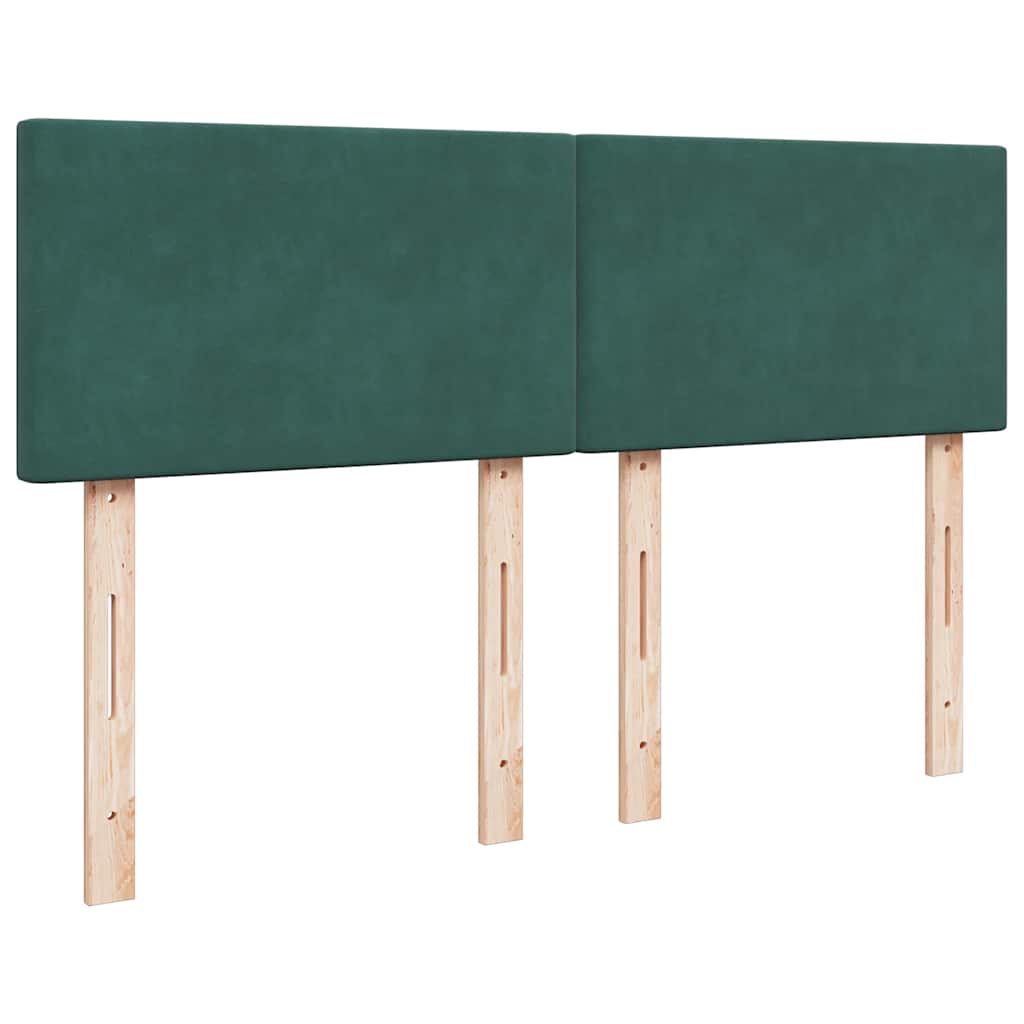 Ottoman bed met matras 140x190cm fluweel donkergroen is nu te koop bij PeponiXL, paradijselijk wonen!