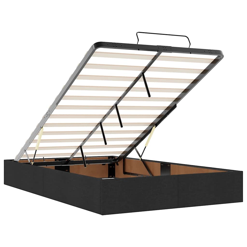 Bed poef met matras 120x190 cm fluweel zwart is nu te koop bij PeponiXL, paradijselijk wonen!