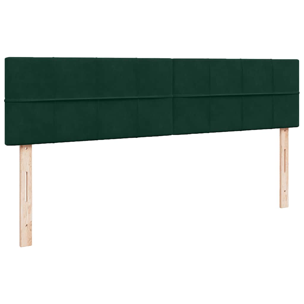 Ottoman bed met matras 200x200 cm fluweel donkergroen is nu te koop bij PeponiXL, paradijselijk wonen!
