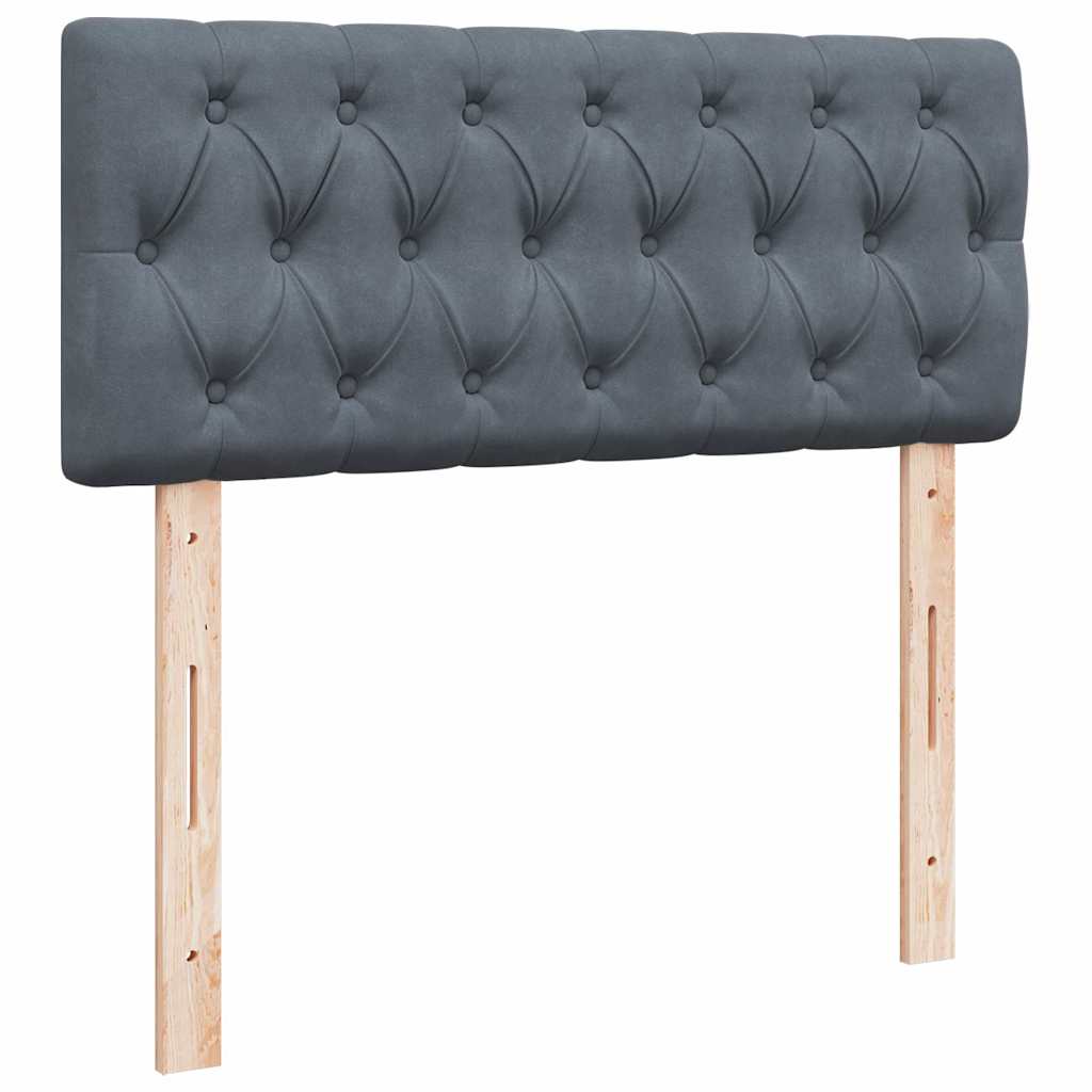 Ottoman bed met matras 120x200cm fluweel donkergrijs is nu te koop bij PeponiXL, paradijselijk wonen!