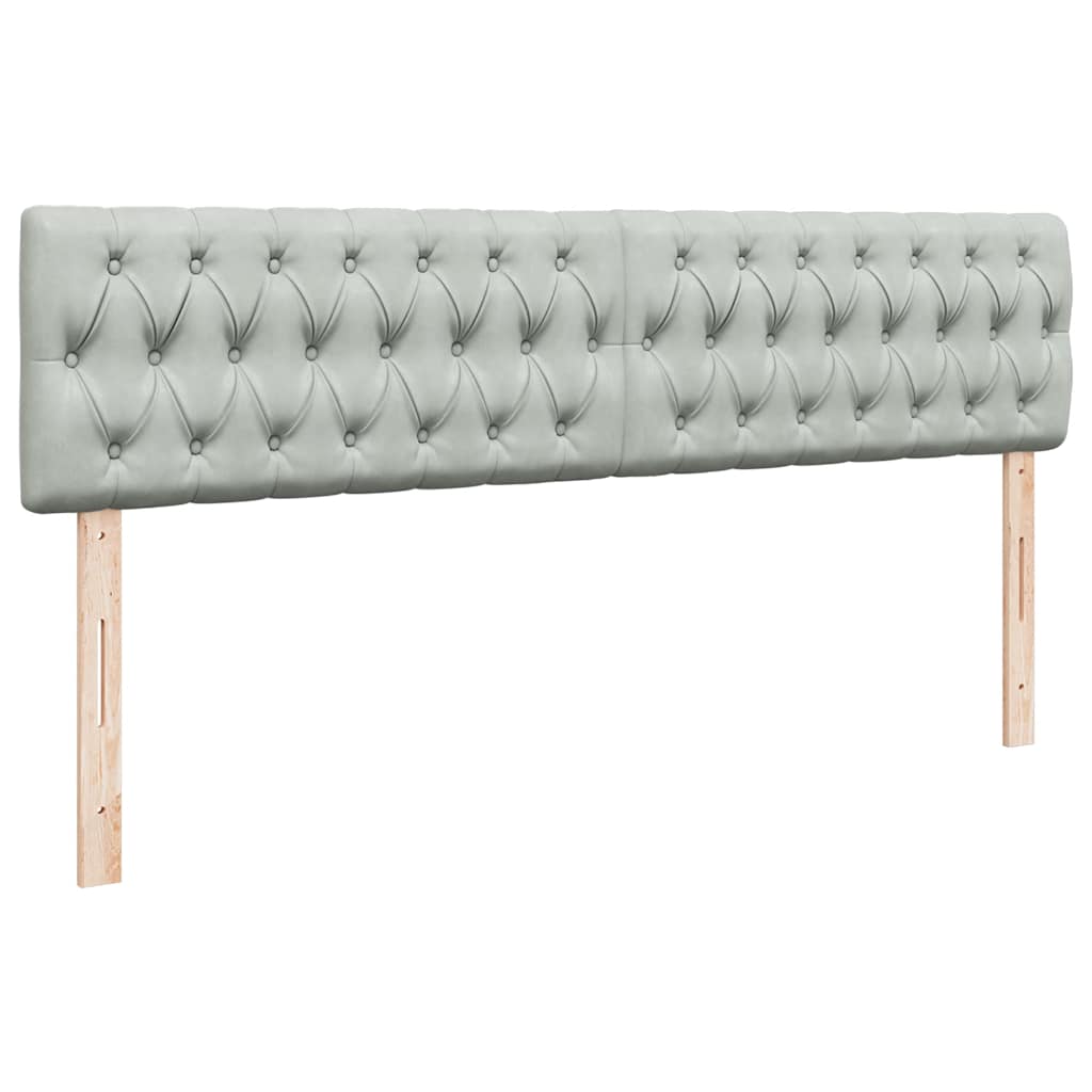 Ottoman bed met matras 160x200cm fluweel lichtgrijs is nu te koop bij PeponiXL, paradijselijk wonen!