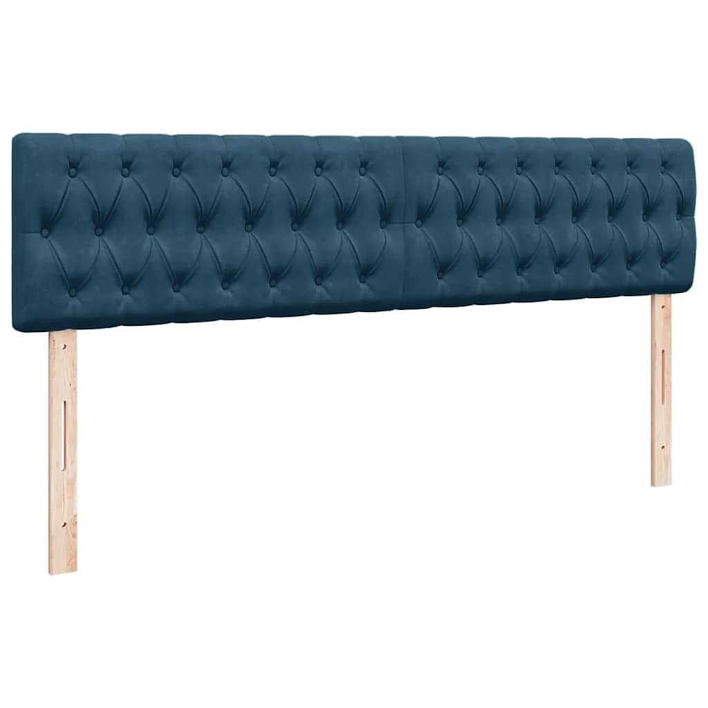 Ottoman bed met matras 180x200 cm fluweel donkerblauw is nu te koop bij PeponiXL, paradijselijk wonen!