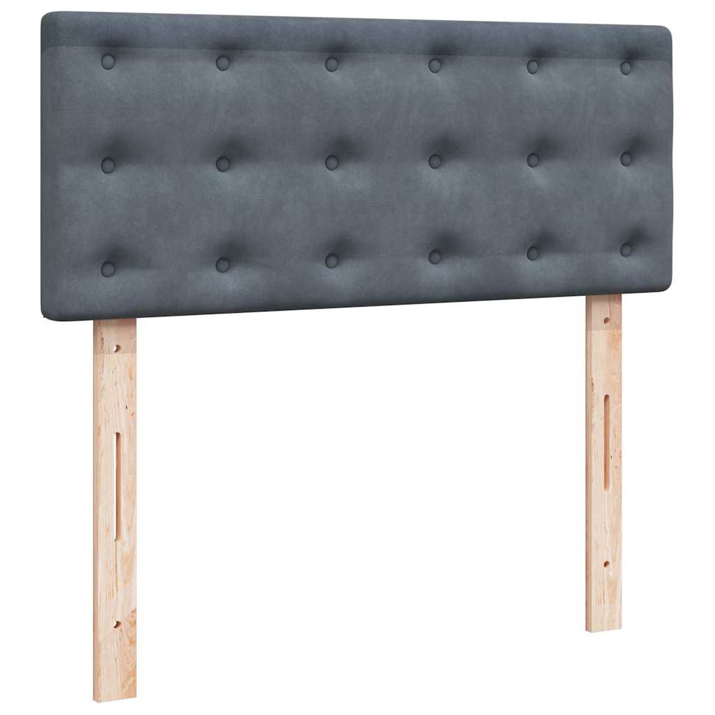 Ottoman bed met matras 120x200cm fluweel donkergrijs is nu te koop bij PeponiXL, paradijselijk wonen!