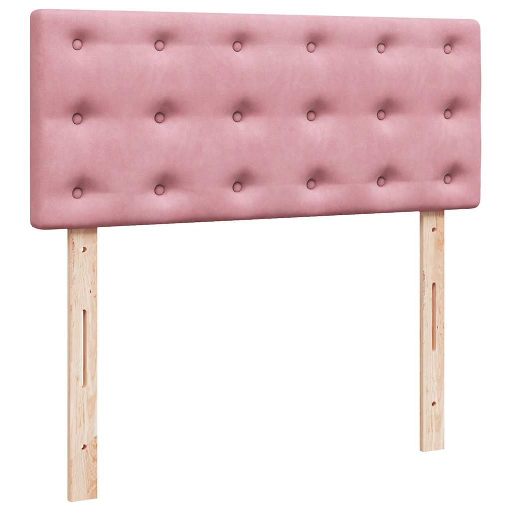 Ottoman bed met matras 120x200cm fluweel roze is nu te koop bij PeponiXL, paradijselijk wonen!