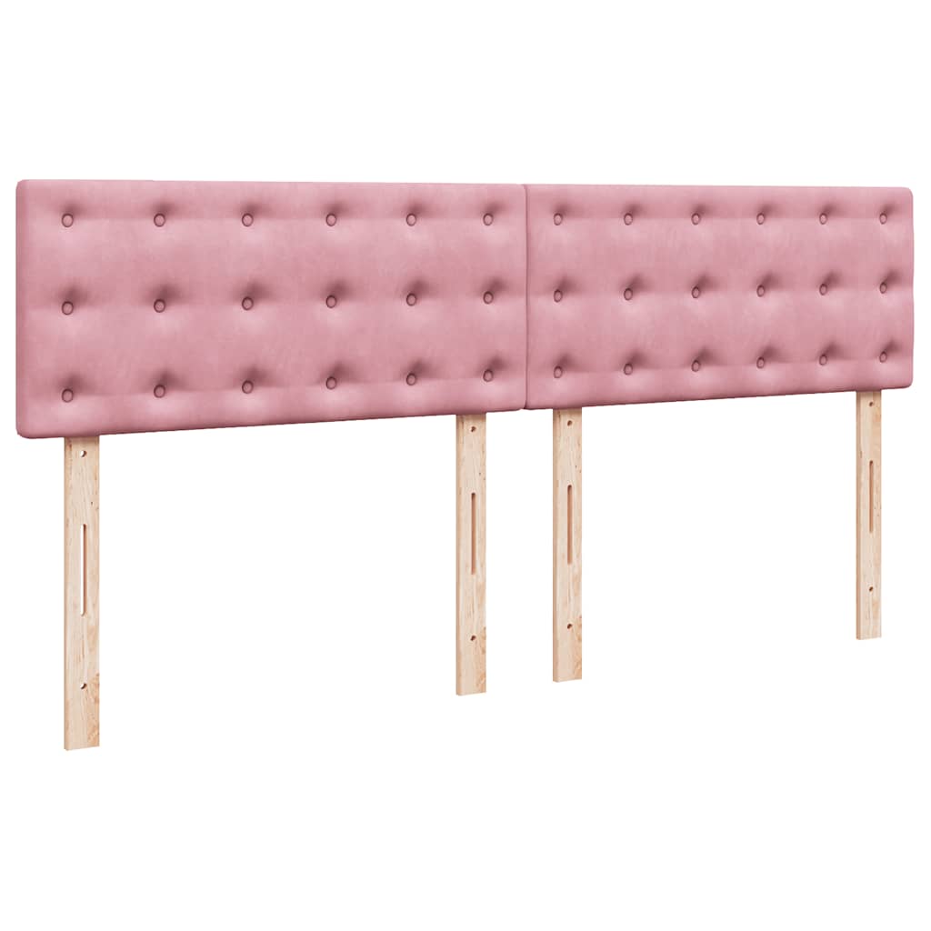 Ottoman bed met matras 160x200cm fluweel roze is nu te koop bij PeponiXL, paradijselijk wonen!