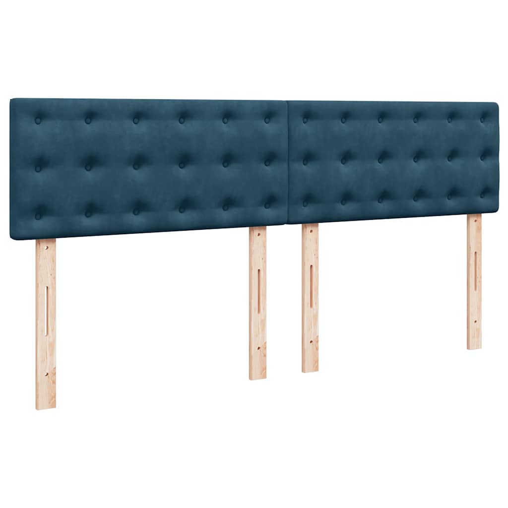 Ottoman bed met matras 180x200 cm fluweel donkerblauw is nu te koop bij PeponiXL, paradijselijk wonen!