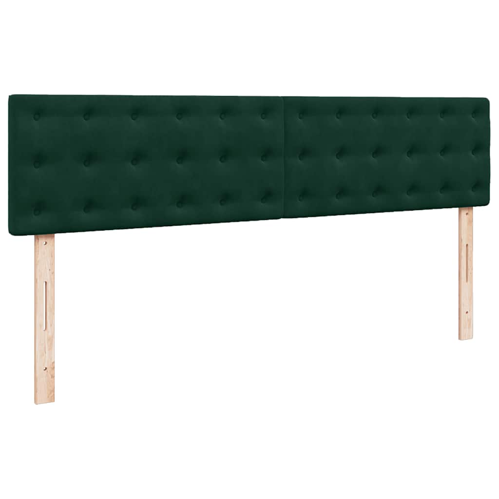 Ottoman bed met matras 200x200 cm fluweel donkergroen is nu te koop bij PeponiXL, paradijselijk wonen!