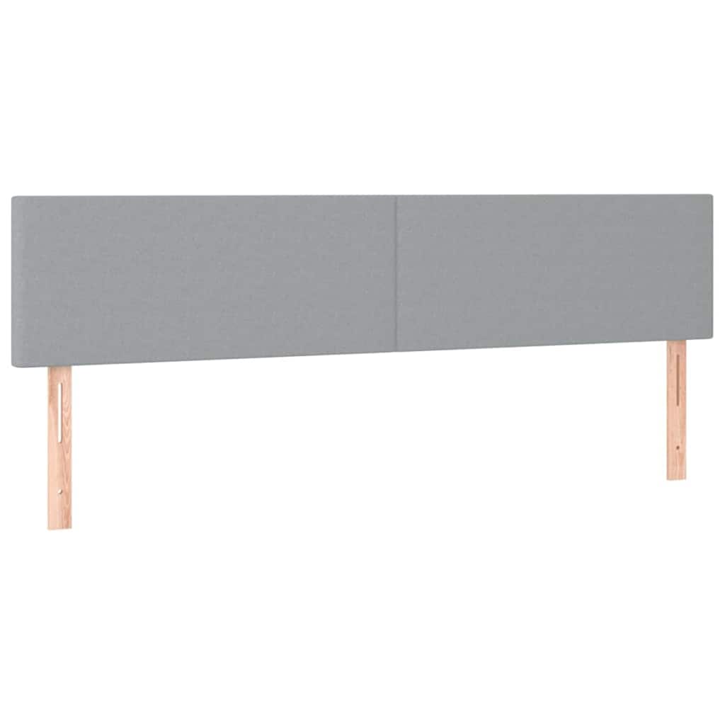 Ottoman bed met matrassen 160x200cm stof lichtgrijs is nu te koop bij PeponiXL, paradijselijk wonen!