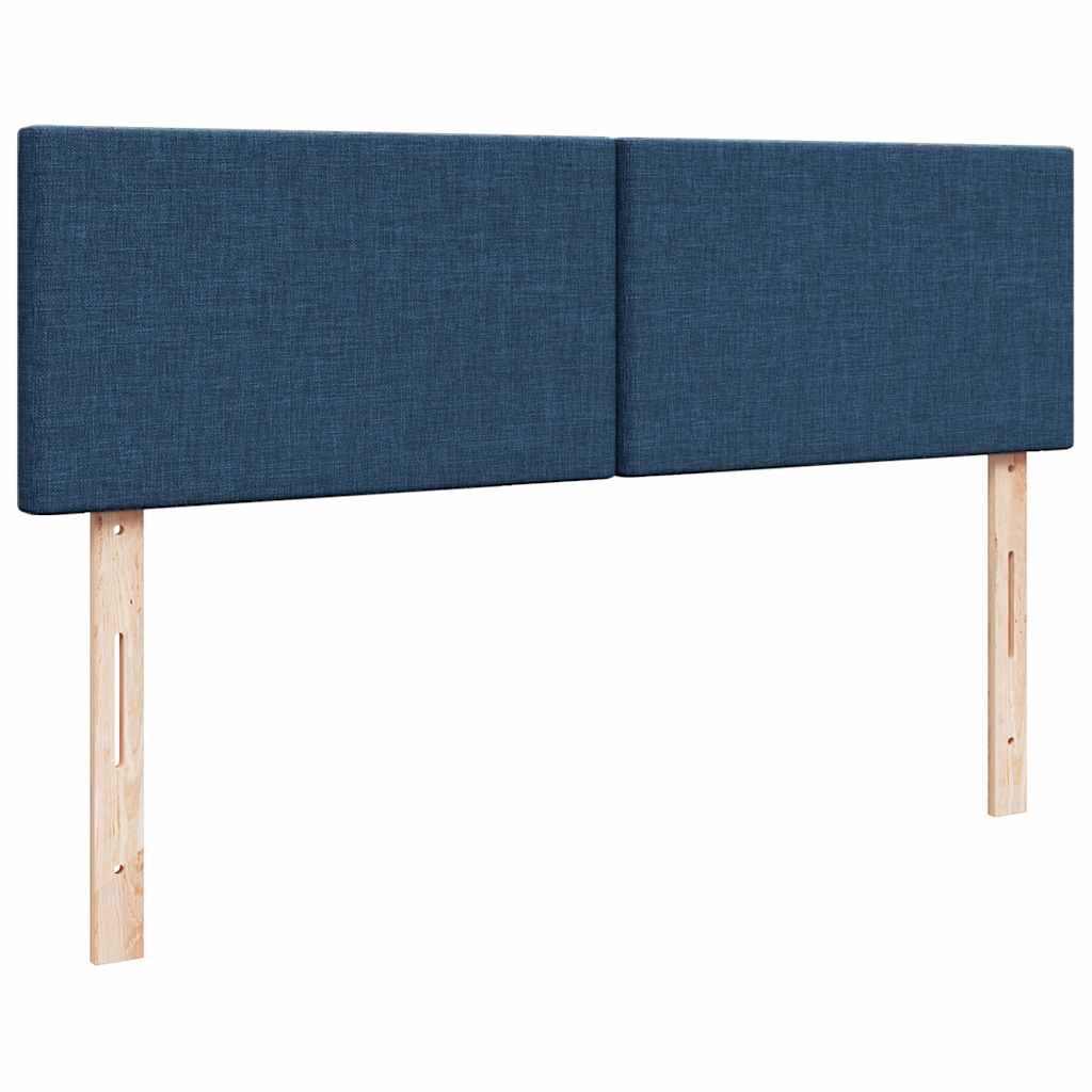 Ottoman bed met matrassen 160x200cm stof blauw is nu te koop bij PeponiXL, paradijselijk wonen!