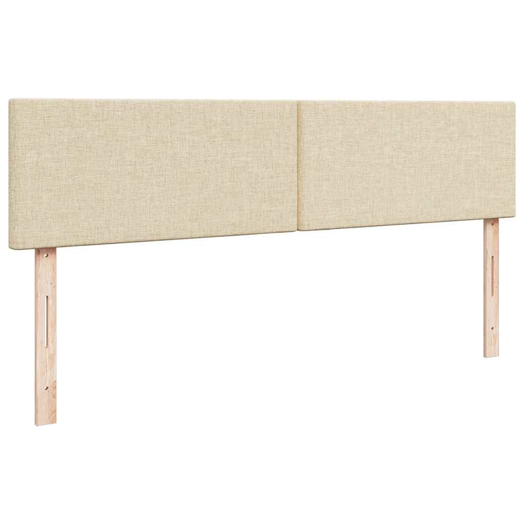 Ottoman bed met matrassen 200x200cm stof crèmekleurig is nu te koop bij PeponiXL, paradijselijk wonen!