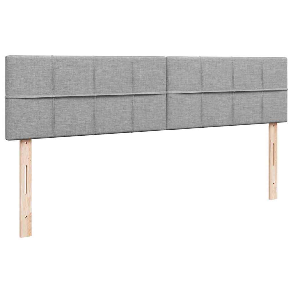Ottoman bed met matrassen 180x200cm stof lichtgrijs is nu te koop bij PeponiXL, paradijselijk wonen!