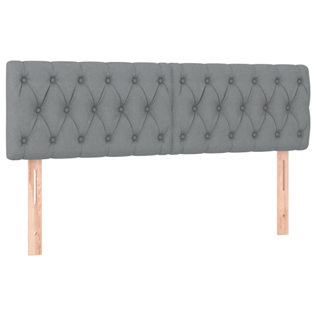 Ottoman bed met matrassen 160x200cm stof lichtgrijs is nu te koop bij PeponiXL, paradijselijk wonen!