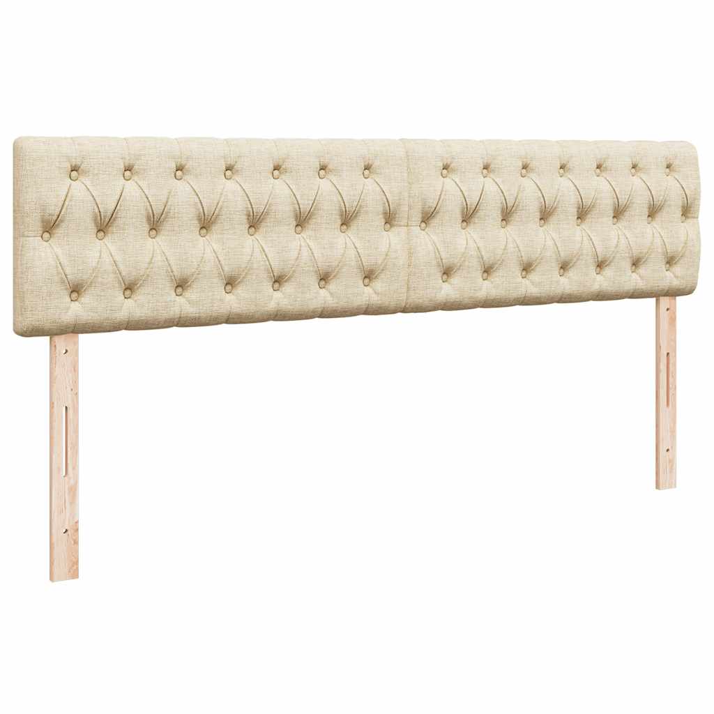 Ottoman bed met matrassen 200x200cm stof crèmekleurig is nu te koop bij PeponiXL, paradijselijk wonen!