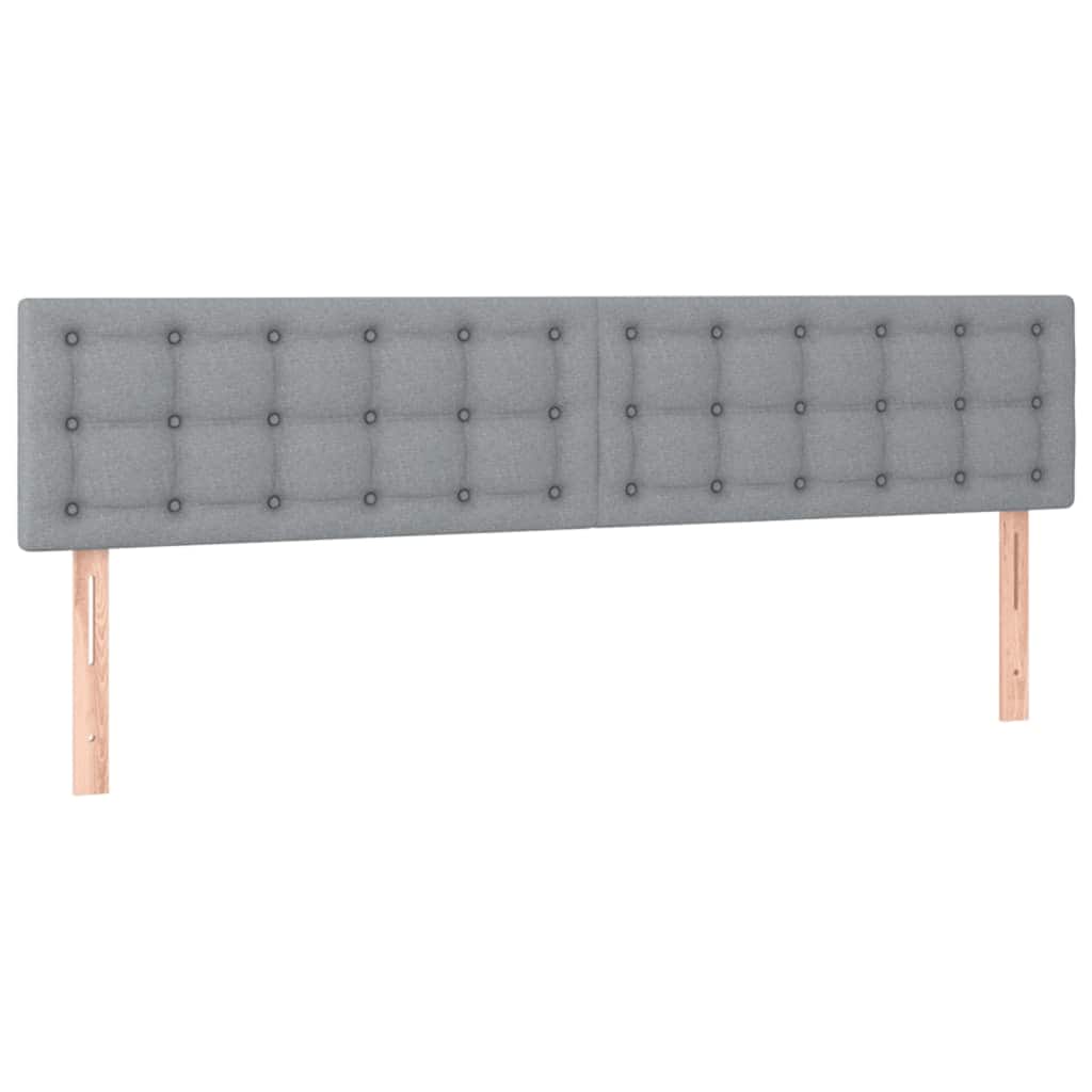 Ottoman bed met matrassen 180x200cm stof lichtgrijs is nu te koop bij PeponiXL, paradijselijk wonen!
