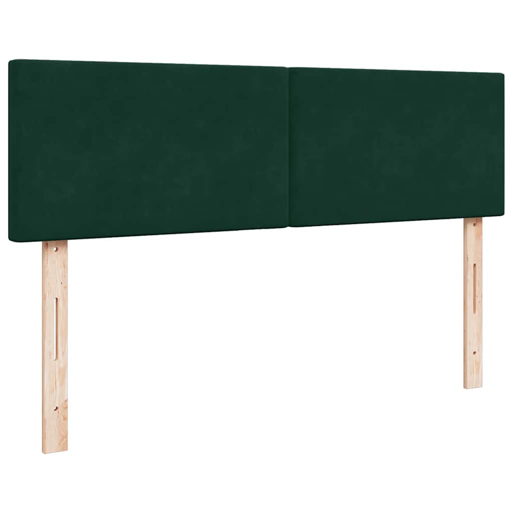 Ottoman bed met matrassen 160x200cm fluweel donkergroen is nu te koop bij PeponiXL, paradijselijk wonen!