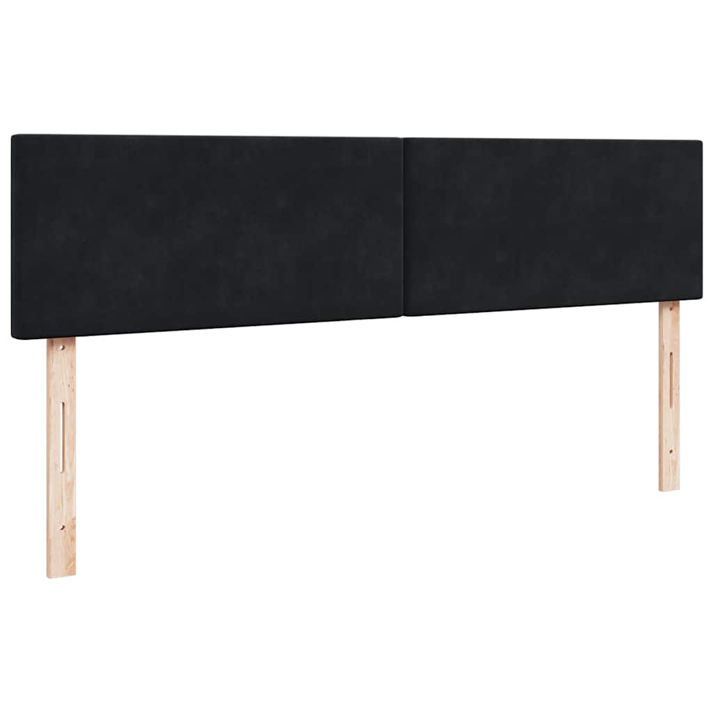 Ottoman bed met matrassen 180x200cm fluweel zwart is nu te koop bij PeponiXL, paradijselijk wonen!