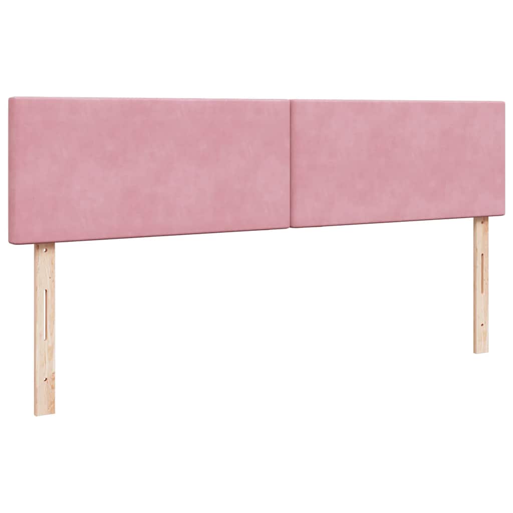 Ottoman bed met matrassen 200x200cm fluweel roze is nu te koop bij PeponiXL, paradijselijk wonen!