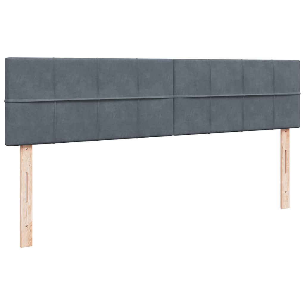 Ottoman bed met matrassen 180x200cm fluweel donkergrijs is nu te koop bij PeponiXL, paradijselijk wonen!