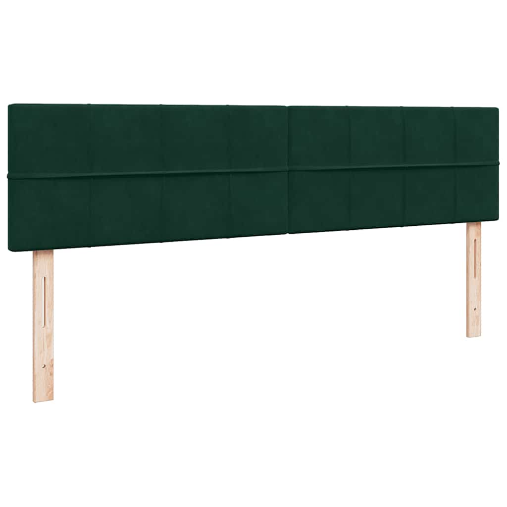 Ottoman bed met matrassen 200x200cm fluweel donkergroen is nu te koop bij PeponiXL, paradijselijk wonen!