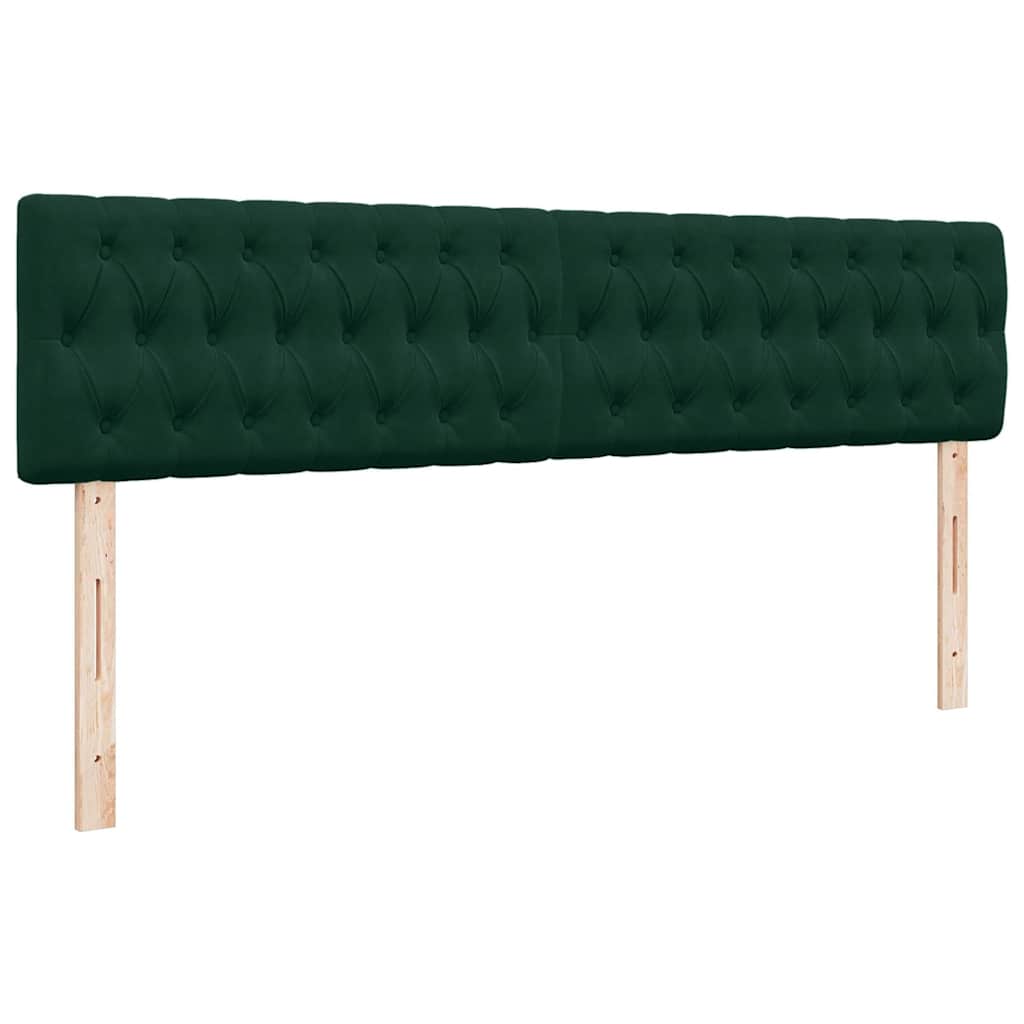 Ottoman bed met matrassen 160x200cm fluweel donkergroen is nu te koop bij PeponiXL, paradijselijk wonen!
