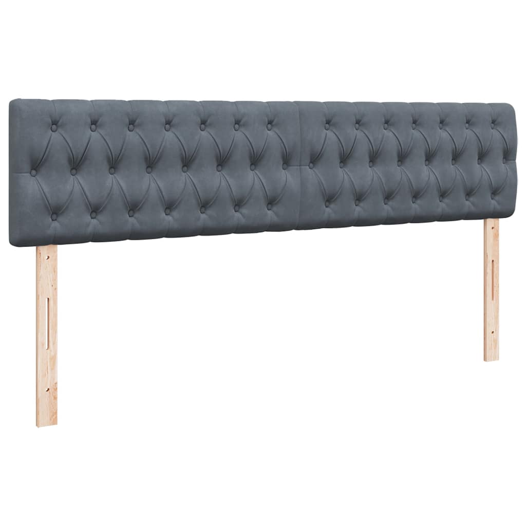 Ottoman bed met matrassen 180x200cm fluweel donkergrijs is nu te koop bij PeponiXL, paradijselijk wonen!