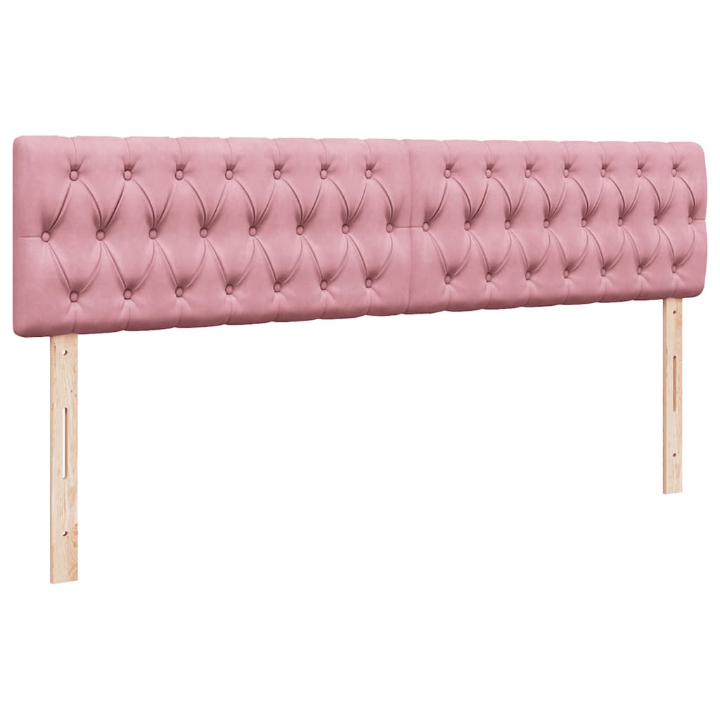 Ottoman bed met matrassen 180x200cm fluweel roze is nu te koop bij PeponiXL, paradijselijk wonen!