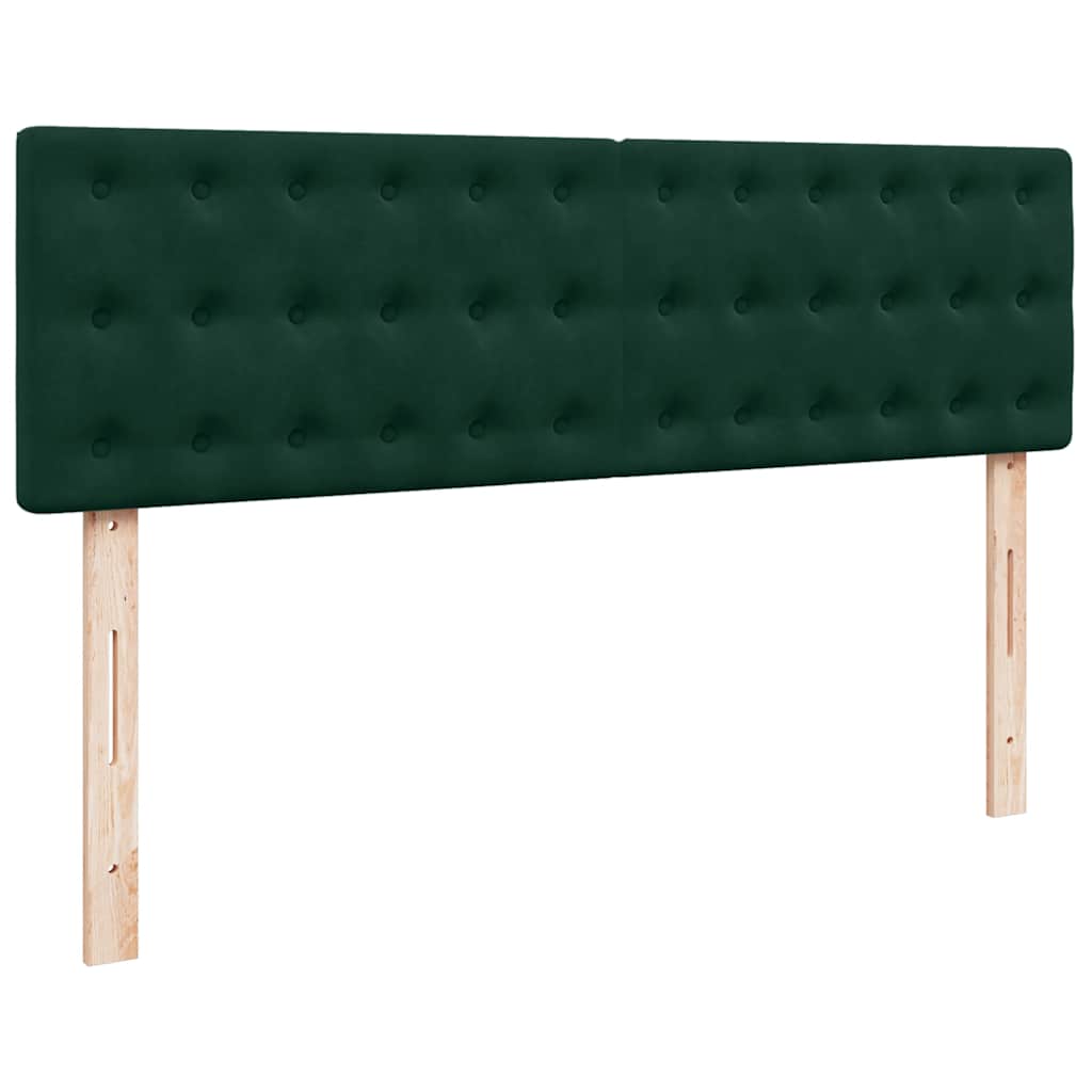 Ottoman bed met matrassen 160x200cm fluweel donkergroen is nu te koop bij PeponiXL, paradijselijk wonen!