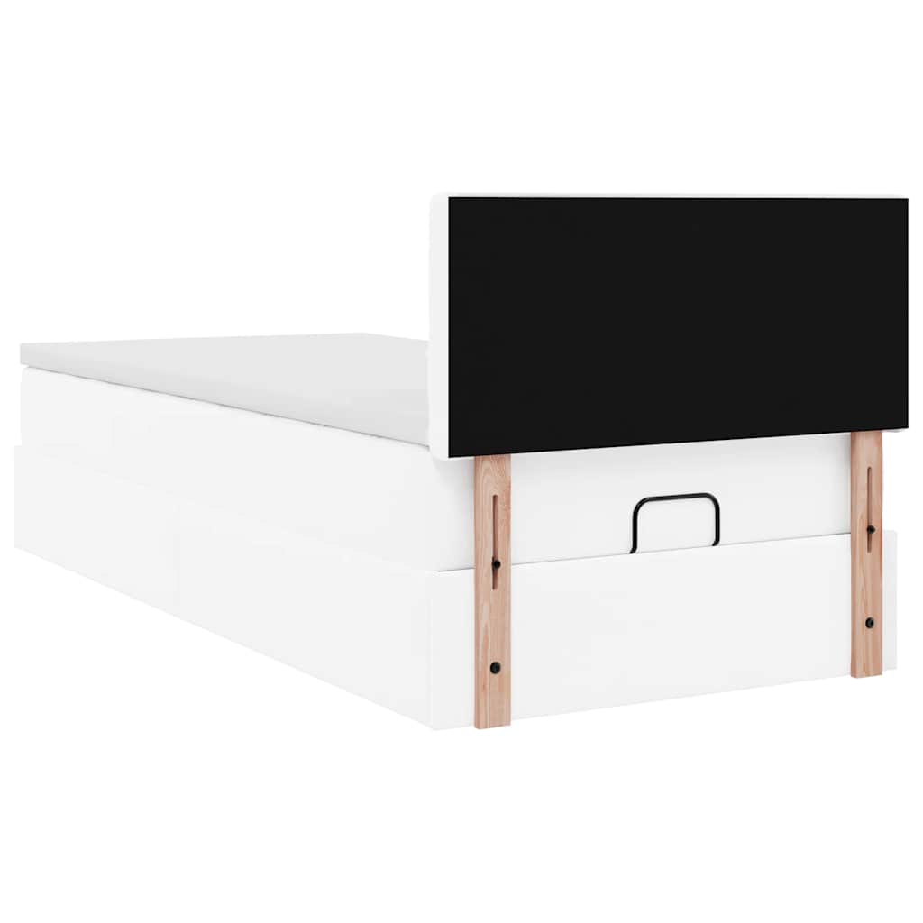 Ottoman bed met matrassen en LED's 100x200cm kunstleer is nu te koop bij PeponiXL, paradijselijk wonen!