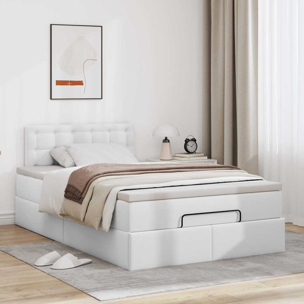 Ottoman bed met matrassen en LED's 120x200cm kunstleer is nu te koop bij PeponiXL, paradijselijk wonen!