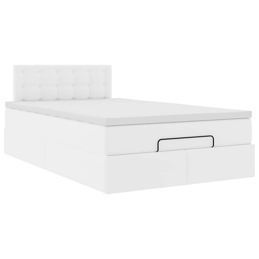 Ottoman bed met matrassen en LED's 120x200cm kunstleer is nu te koop bij PeponiXL, paradijselijk wonen!