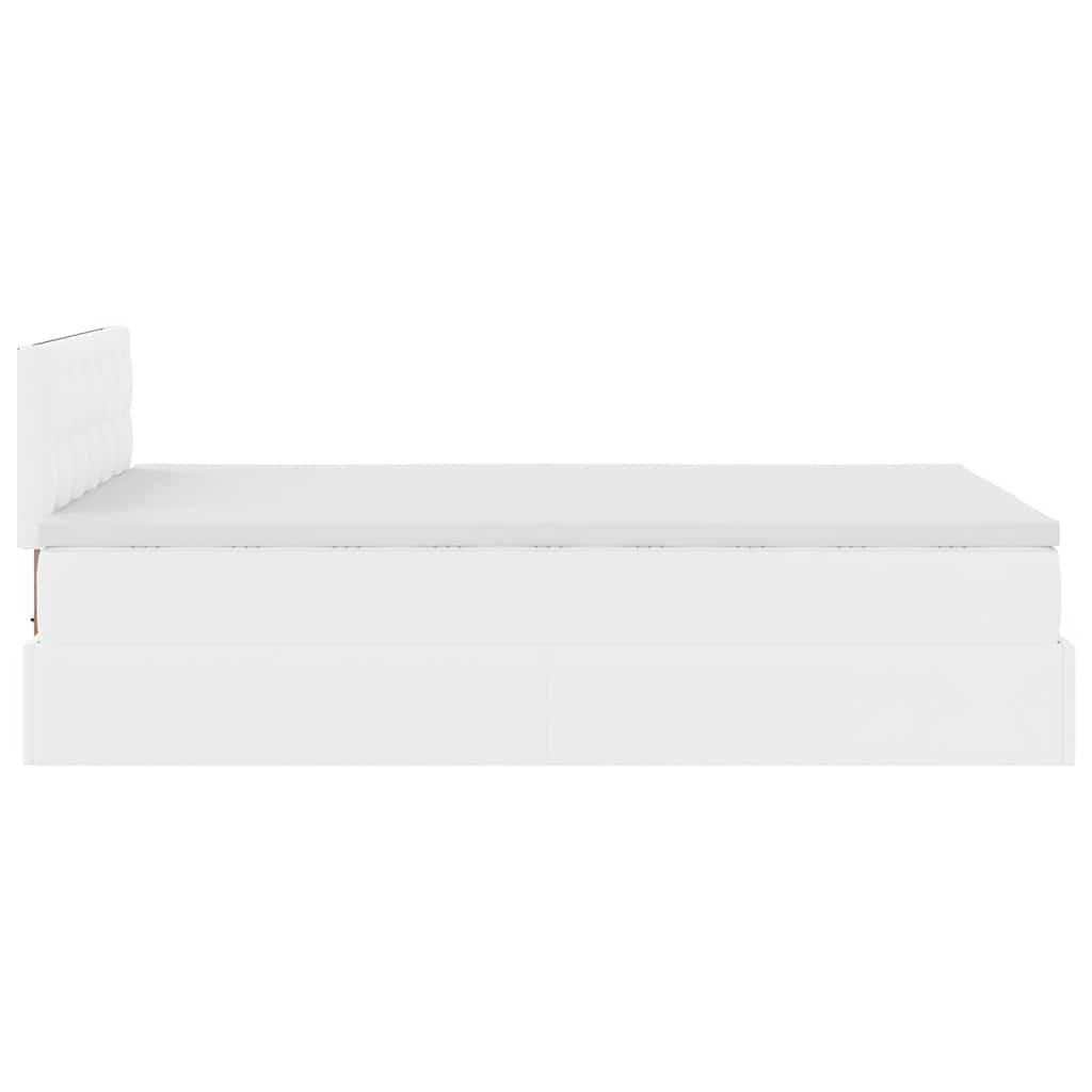 Ottoman bed met matrassen en LED's 120x200cm kunstleer is nu te koop bij PeponiXL, paradijselijk wonen!