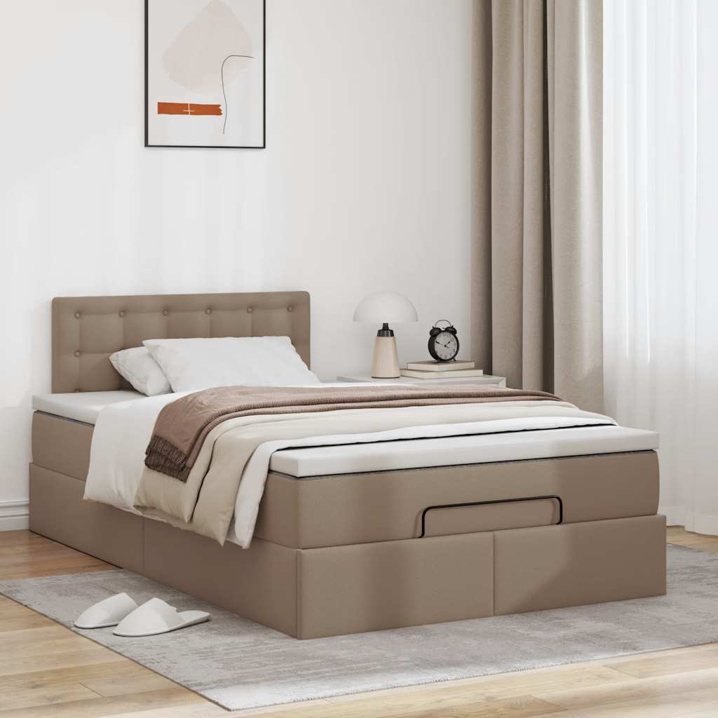 Ottoman bed met matrassen en LED's 120x200cm kunstleer is nu te koop bij PeponiXL, paradijselijk wonen!