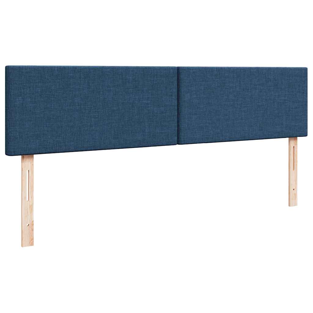 Bed poef met matras en LED's 180x200 cm stof blauw is nu te koop bij PeponiXL, paradijselijk wonen!