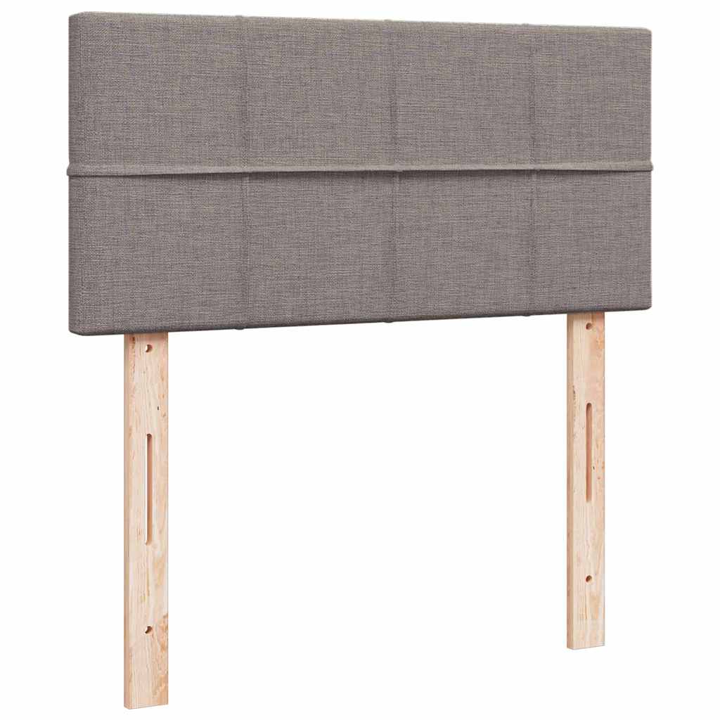 Ottoman bed met matras en LED's 90x190cm stof taupe is nu te koop bij PeponiXL, paradijselijk wonen!