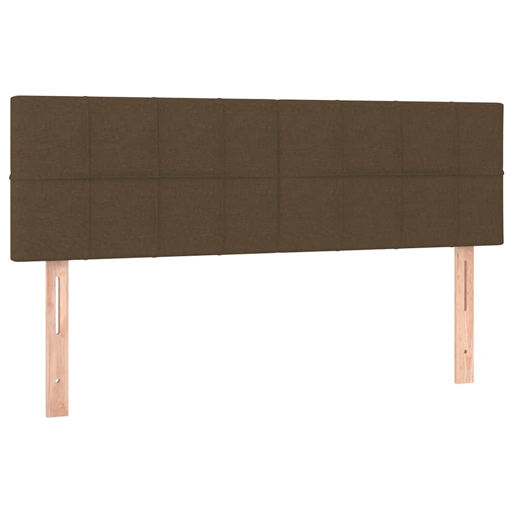 Bed poef met matras en LED's 140x190 cm stof donkerbruin is nu te koop bij PeponiXL, paradijselijk wonen!
