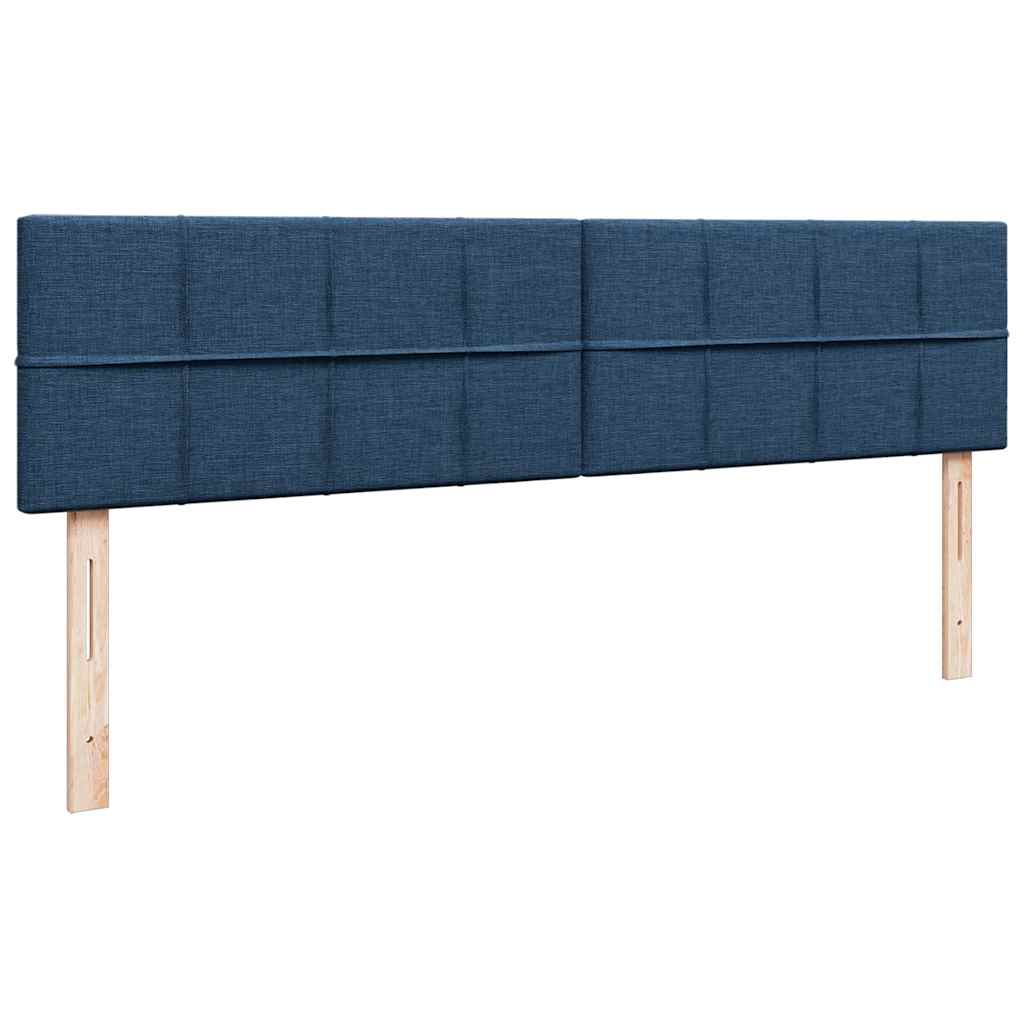 Bed poef met matras en LED's 180x200 cm stof blauw is nu te koop bij PeponiXL, paradijselijk wonen!