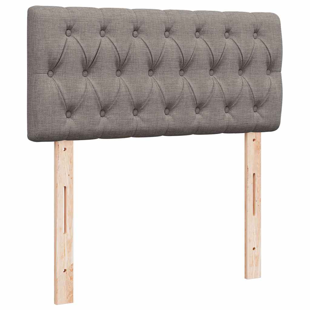 Ottoman bed met matras en LED's 90x190cm stof taupe is nu te koop bij PeponiXL, paradijselijk wonen!