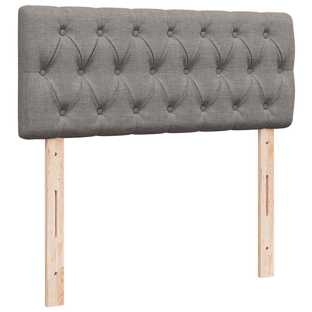 Ottoman bed met matras en LED's 120x200cm stof taupe is nu te koop bij PeponiXL, paradijselijk wonen!